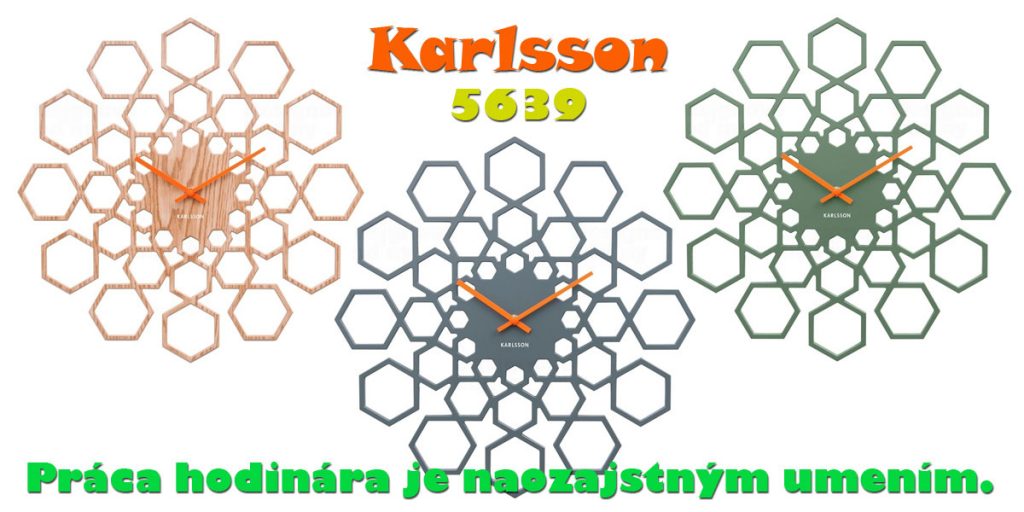 Hodiny na stenu ako obraz včelej práce.