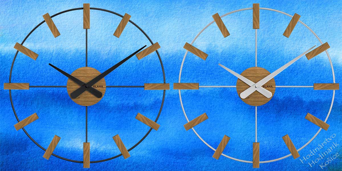 drevene hodiny na stenu