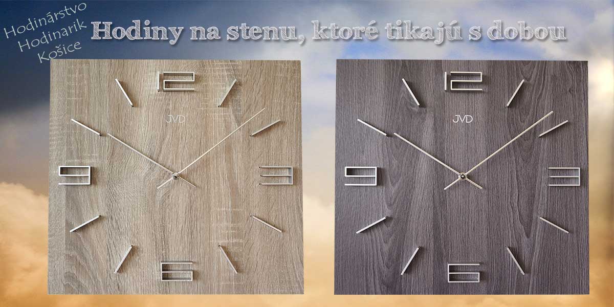 Hodiny na stenu, ktoré tikajú s dobou.