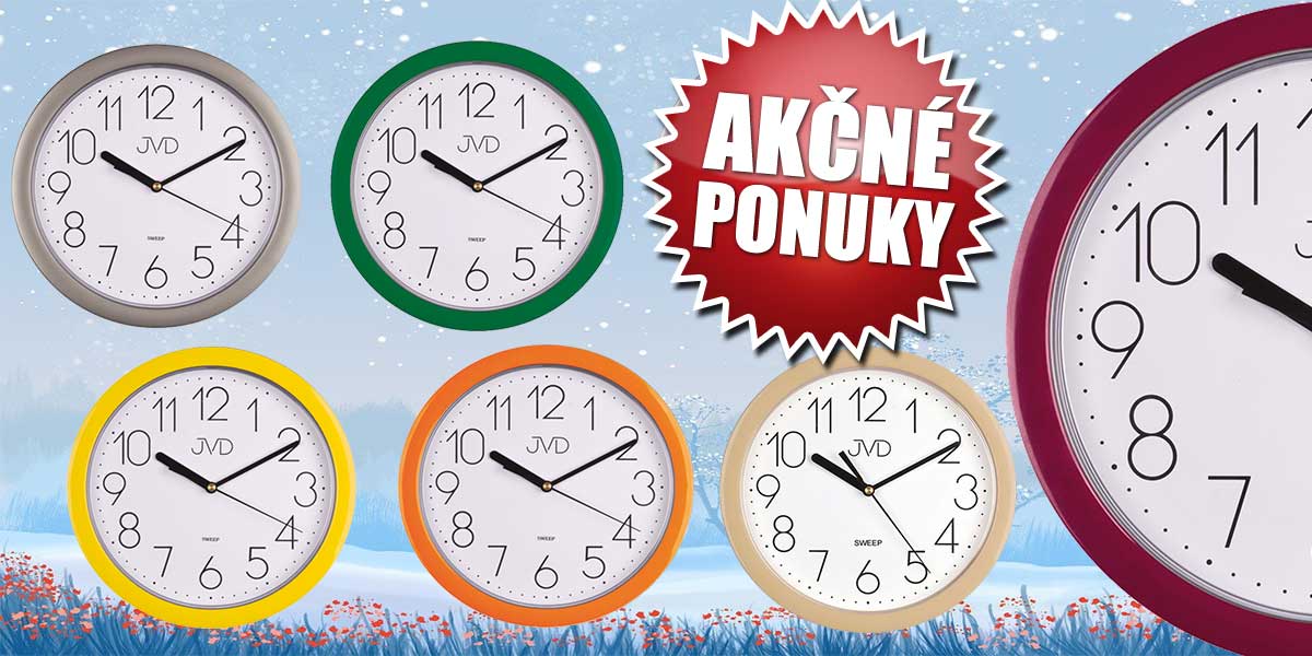Hodiny na stenu AKCIA