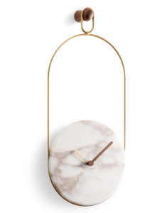 Designové nástěnné hodiny Nomon Eslabon Calacatta 68cm