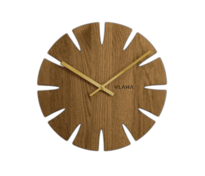 VLAHA Dubové drevené hodiny vyrobené v Českej republike ⌀32
