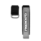 CLOCKODILE Reflexný čierny remienok na suchý zips pre detské hodinky