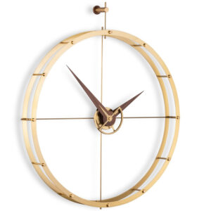 Designové nástěnné hodiny Nomon Doble Gold 80cm