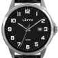 LAVVU Strieborno-čierne pánske hodinky ÖREBRO