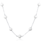 MINET Strieborný náhrdelník s prírodnými perlami Ag 925/1000 12