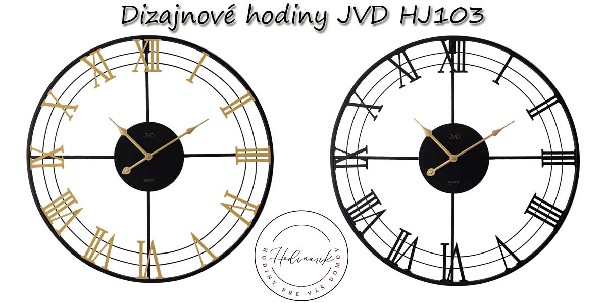 Dizajnové hodiny JVD HJ103